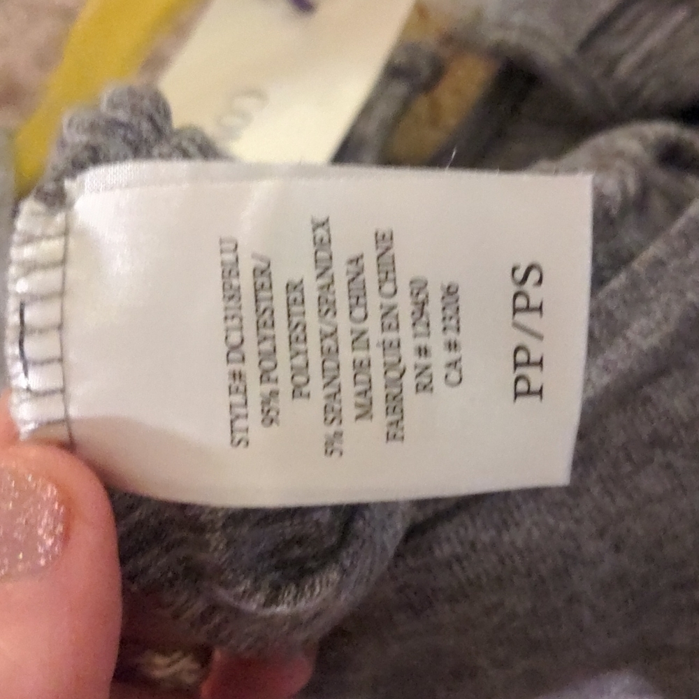 Como Blu Gray Wide Leg Knit Athleisure Jumpsuit Size Small - Picture 8 of 9